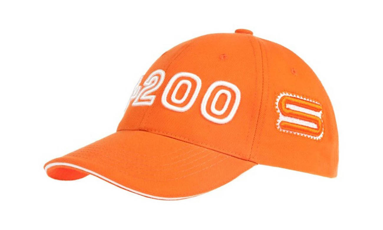 Baseballcaps T-200 Orange Vorne Rechts