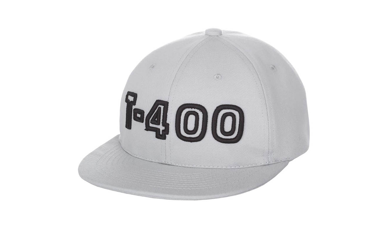 Hip-Hop Caps T-400 Grau Vorne Rechts