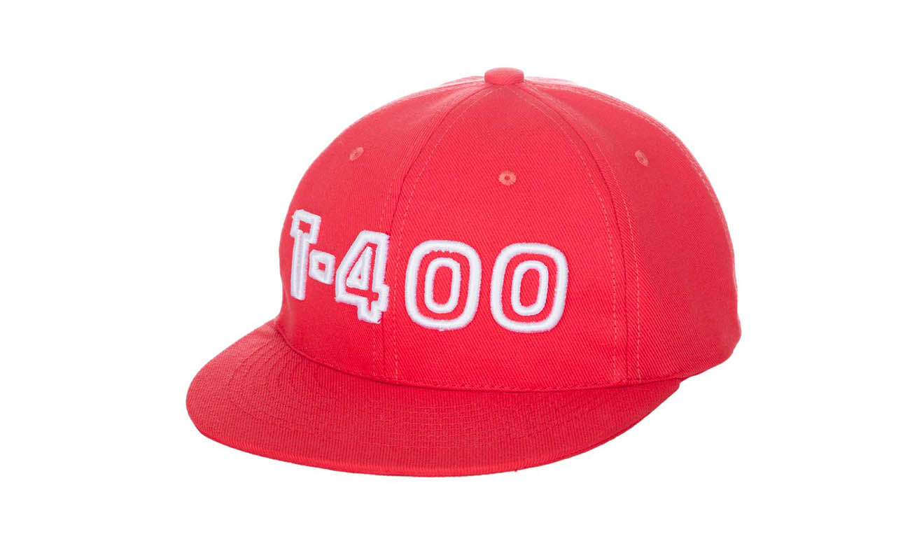 Hip-Hop Caps T-400 Sunset Rot Vorne Rechts