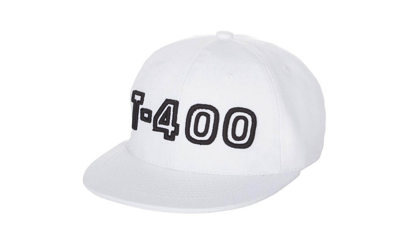 Hip-Hop Caps T-400 Weiss Vorne Rechts