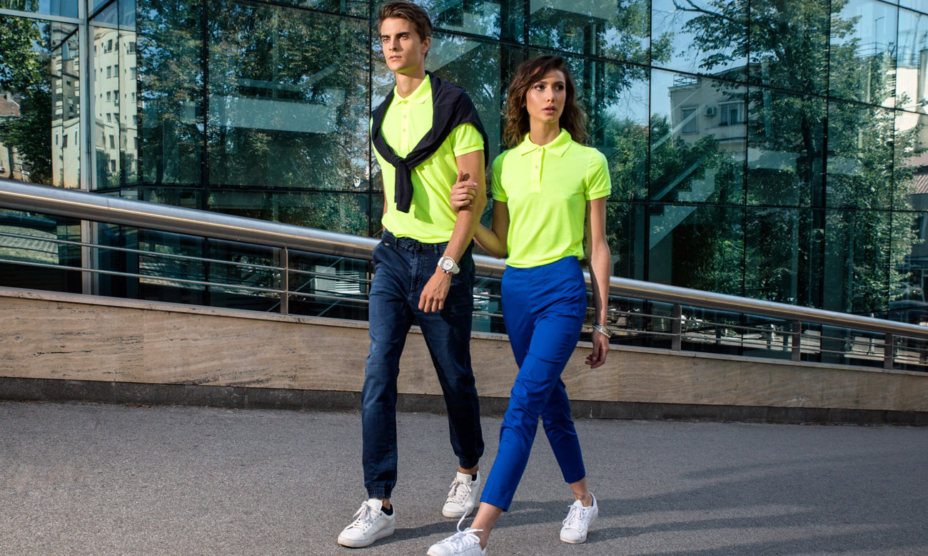 Poloshirts Standard Kurzarm ST-200 Neongelb Fashion