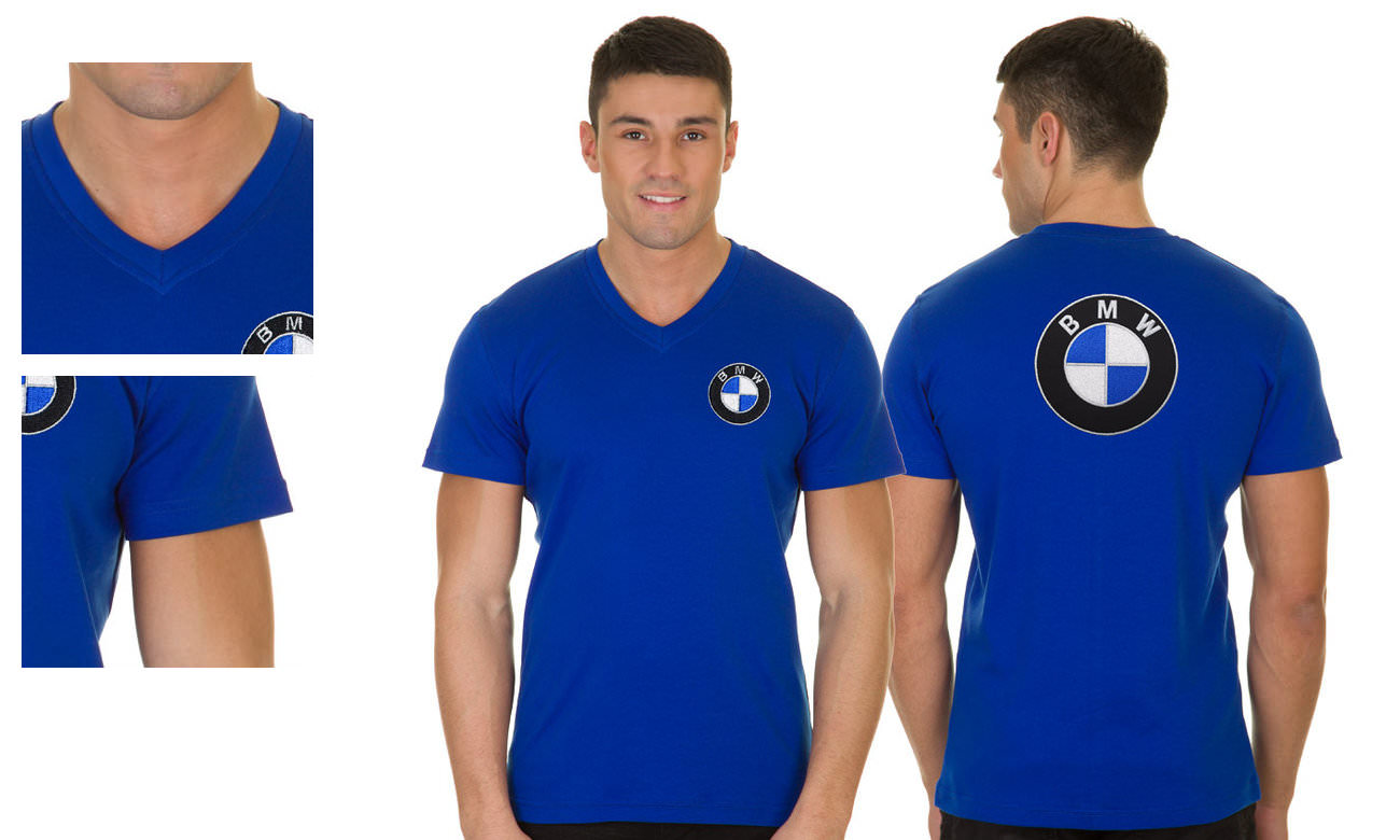 T-Shirts V-Ausschnitt Kurzarm ST-105 Royalblau Herren